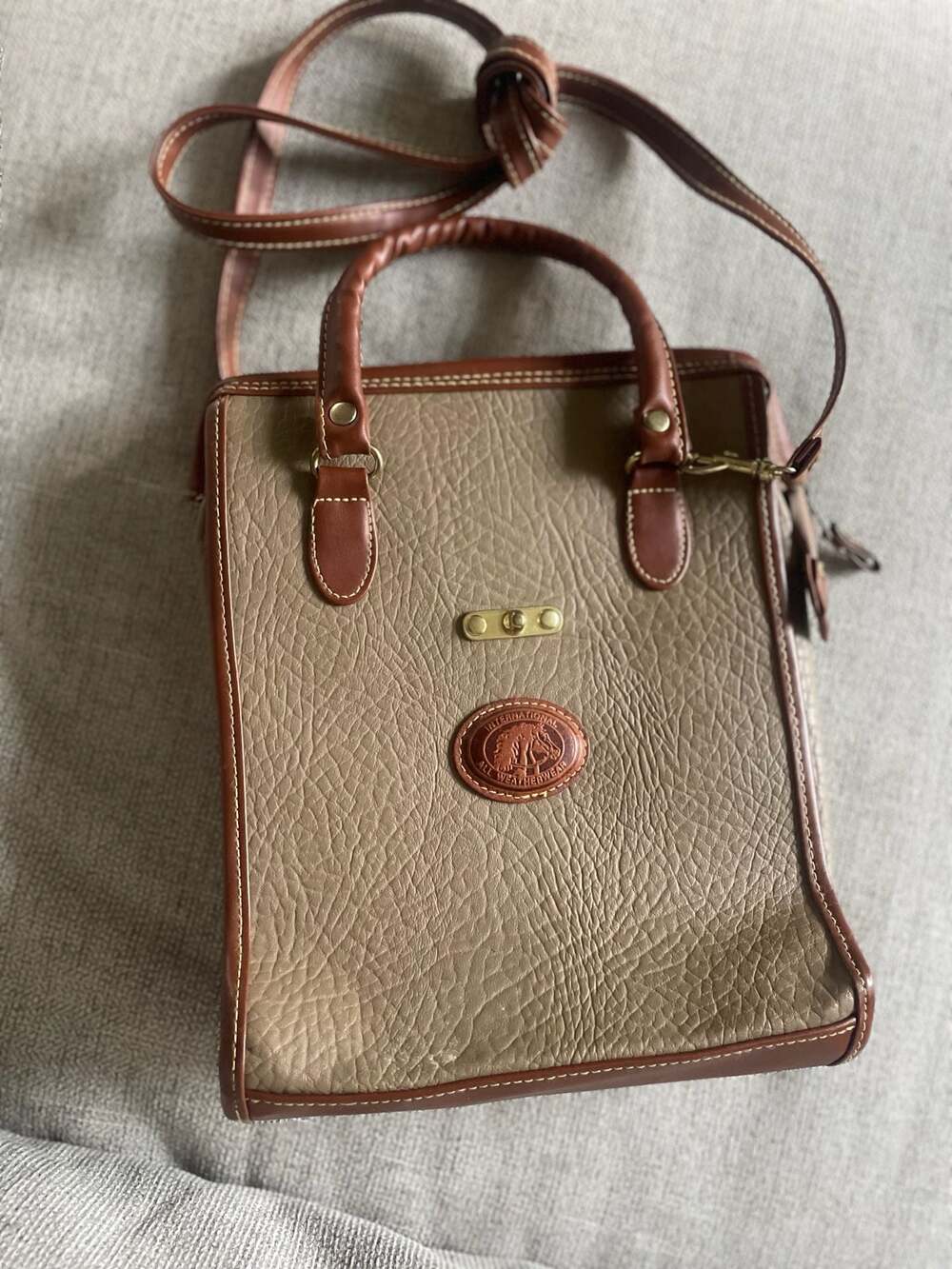 Dooney & Bourke Vintage All Weather Leather Top Handle Satchel Crossbody Bag